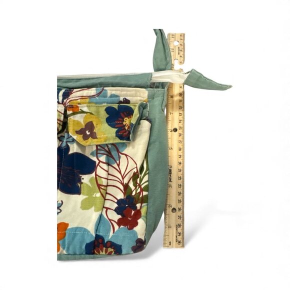 Handcrafted Knox Mtn Bags Floral Canvas Crossbody Bag With Adjustable Strap & Zi - Picture 3 of 7